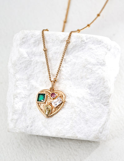 Cuore Gem Necklace