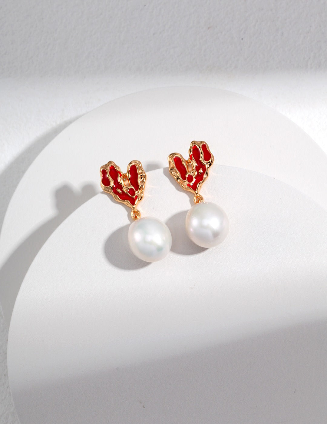 Cuore di Corallo Earrings