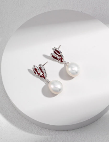 Cuore di Corallo Earrings